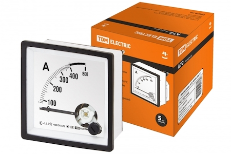 TDM ELECTRIC SQ1102-0060 Амперметр А72   400А/5А-1.5 TDM